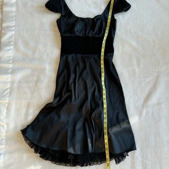 Vintage Louis Verdad Knee High Cocktail Dress Black Silk Size XS - Picture 11 of 14